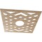 Ekena Millwork Chevron Wood Fretwork Pierced Ceiling Medallion, Red Oak, 40"OD x 10 3/8"ID x 1/4"T CMWP40X40X0250CHRO - alternate 5